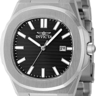 Invicta Men's 48319 Speedway Quartz 3 Hand Black Dial Watch