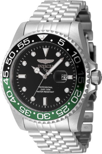Invicta Men's 48387 Pro Diver Quartz 3 Hand Black Dial Watch
