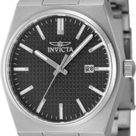 Invicta Men's 48389 Speedway Quartz 3 Hand Black Dial Watch
