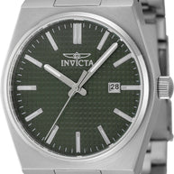 Invicta Men's 48392 Speedway Quartz 3 Hand Green Dial Watch