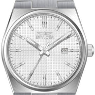 Invicta Men's 48393 Speedway Quartz 3 Hand Silver Dial Watch
