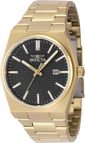 Invicta Men's 48395 Speedway Quartz 3 Hand Black Dial Watch