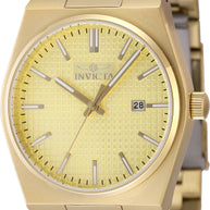 Invicta Men's 48398 Speedway Quartz 3 Hand Gold Dial Watch