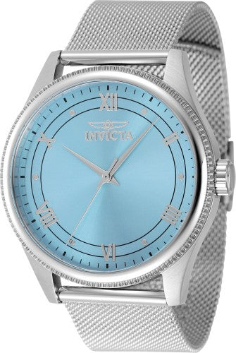 Invicta Men's 48483 Celestial Quartz 3 Hand Light Blue Dial Watch