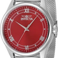 Invicta Men's 48484 Celestial Quartz 3 Hand Red Dial Watch