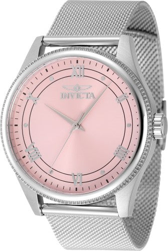 Invicta Men's 48485 Celestial Quartz 3 Hand Pink Dial Watch