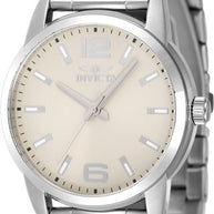 Invicta Men's 48492 Celestial Quartz 3 Hand Ivory Dial Watch
