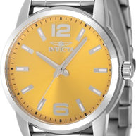 Invicta Men's 48493 Celestial Quartz 3 Hand Yellow Dial Watch