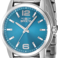 Invicta Men's 48495 Celestial Quartz 3 Hand Light Blue Dial Watch