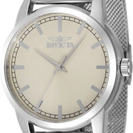 Invicta Men's 48505 Celestial Quartz 3 Hand Ivory Dial Watch