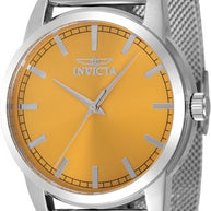 Invicta Men's 48506 Celestial Quartz 3 Hand Yellow Dial Watch