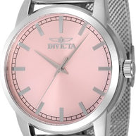 Invicta Men's 48510 Celestial Quartz 3 Hand Pink Dial Watch
