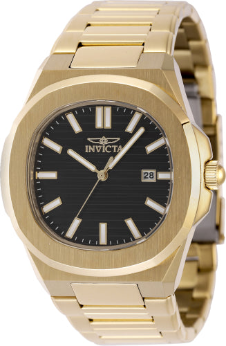 Invicta Men's 48516 Speedway Quartz 3 Hand Black Dial Watch