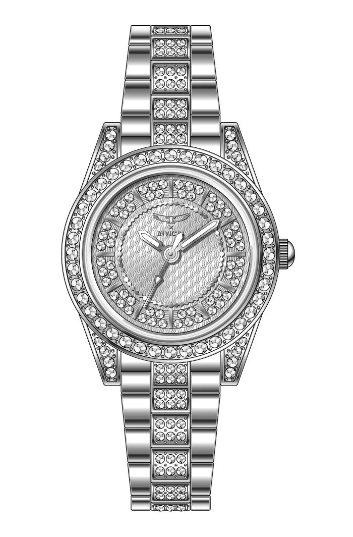 Invicta Women's 69062 Wildflower Quartz PC21S White Dial Watch