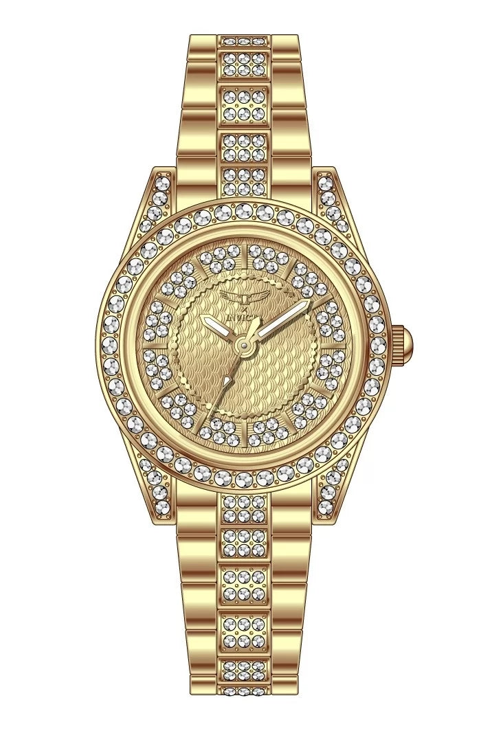 Invicta Women's 69063 Wildflower Quartz PC21S Gold Dial Watch