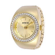 Invicta Women's 48944 Mini Quartz Multifunction Gold Dial Ring Watch