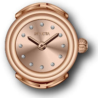 Invicta Women's 48575 Mini Quartz 2 Hand Rose Gold Dial Ring Watch