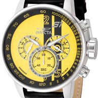 Invicta Men's 48616 S1 Rally Quartz VD54 Yellow, Black Dial Watch