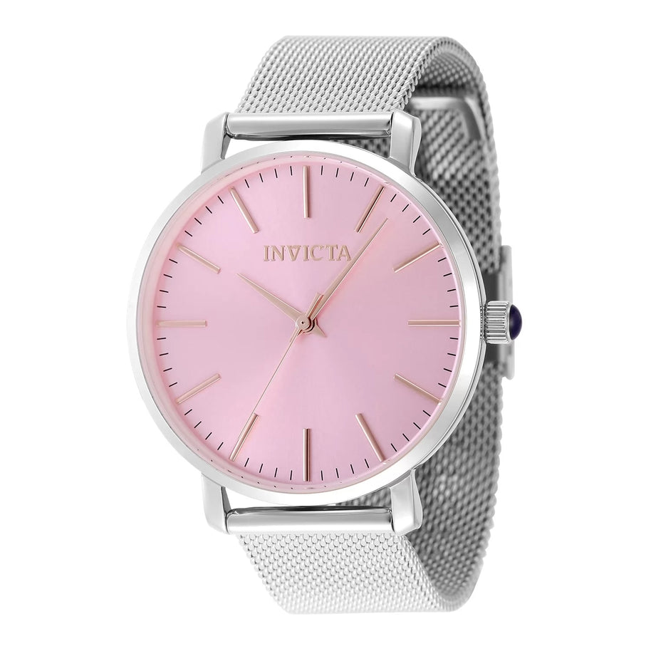 Invicta Women's 48843 Angel  Quartz 3 Hand Pink Dial Watch