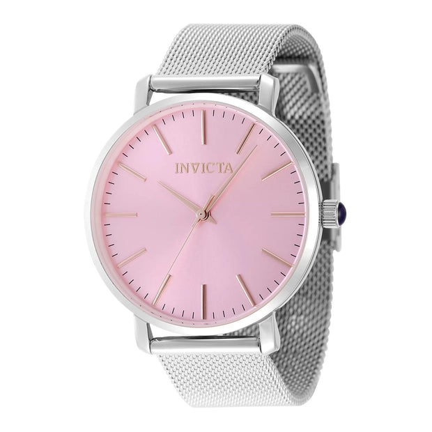Invicta Women's 48843 Angel  Quartz 3 Hand Pink Dial Watch