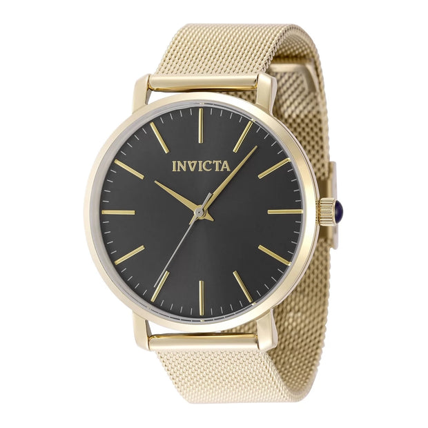 Invicta Women's 48845 Angel Quartz 3 Hand Charcoal Dial Watch