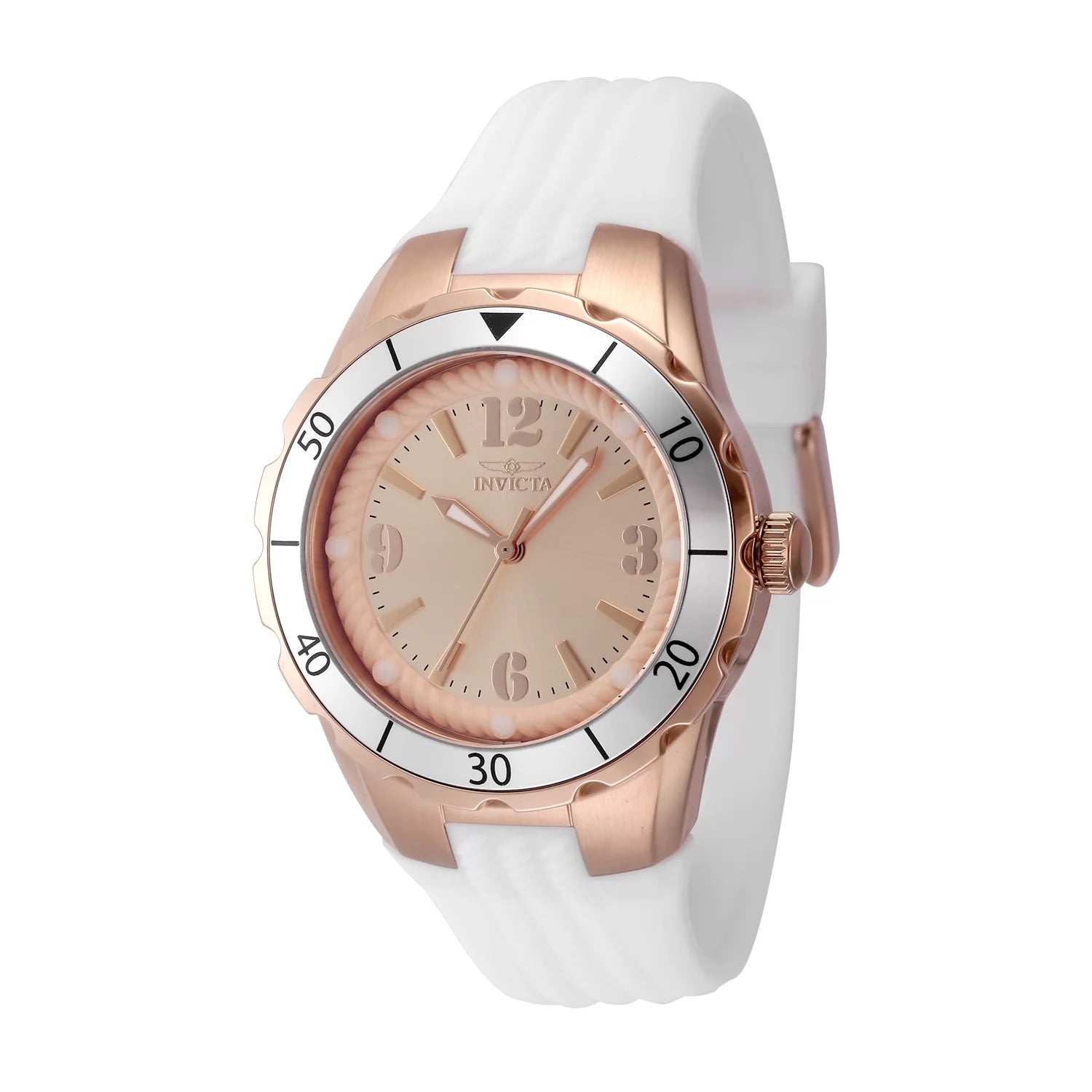Invicta Women's 48853 Angel Quartz PC21 Rose Gold Dial Watch