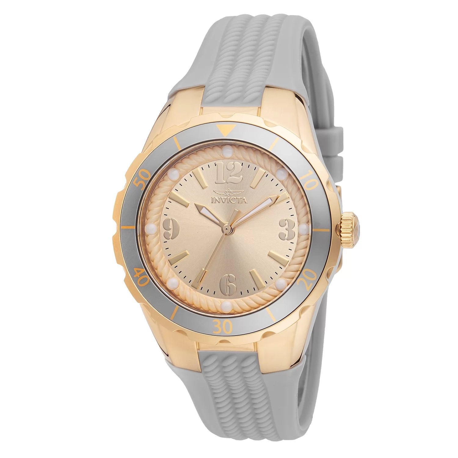 Invicta Women's 48850 Angel Quartz 3 Hand Gold Dial Watch