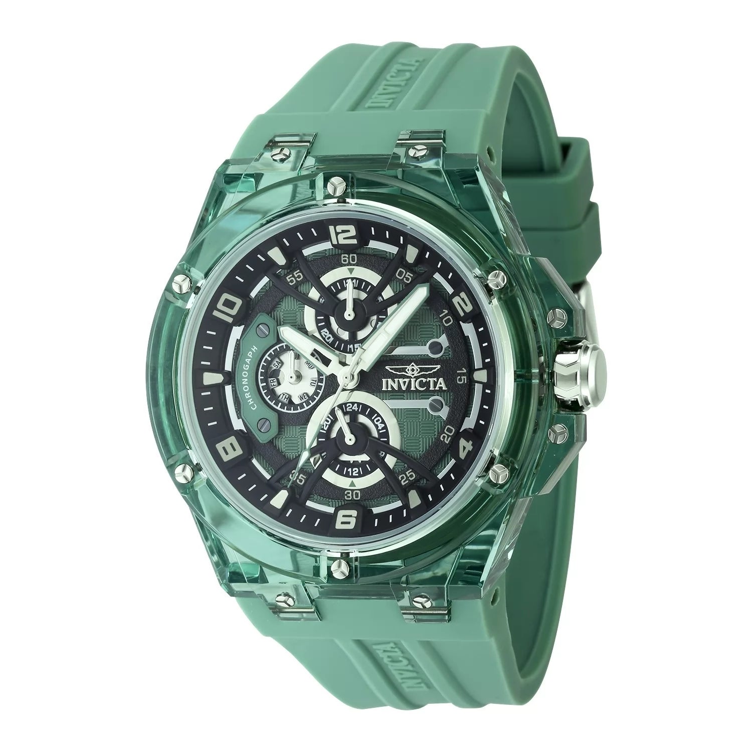 Invicta Men's 48798 Invicta Racing Quartz VH67 Green Dial Watch