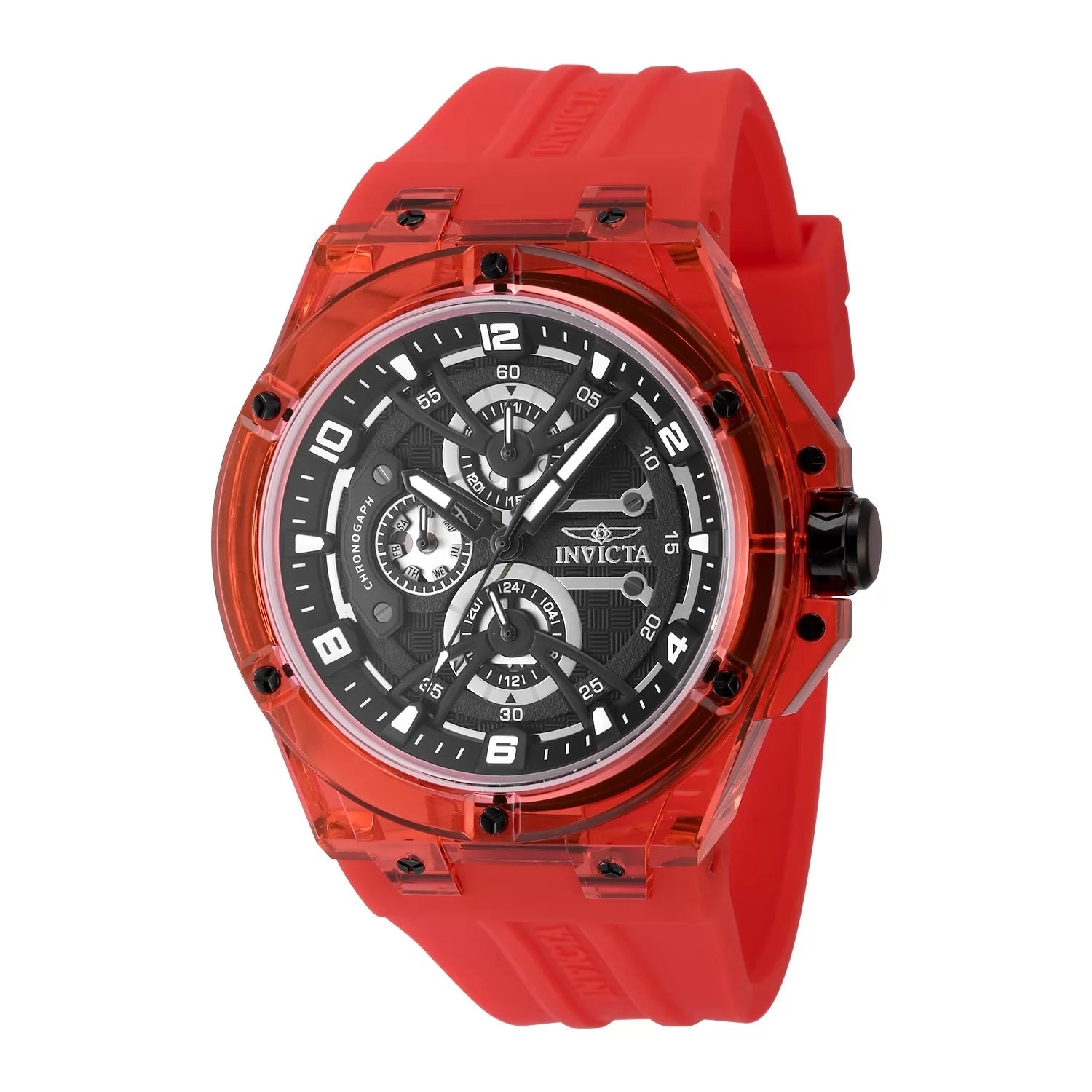 Invicta Men's 48810 Invicta Racing Quartz VH67 Black Dial Watch