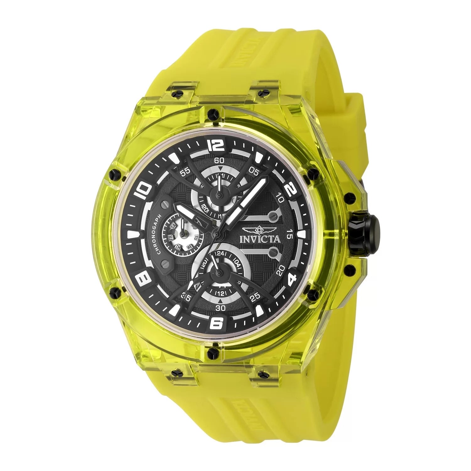Invicta Men's 48811 Invicta Racing Quartz VH67 Black Dial Watch