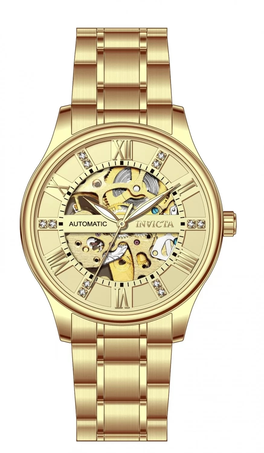 Invicta Men's 69115 Objet D Art Automatic LG0801B Gold Dial Watch
