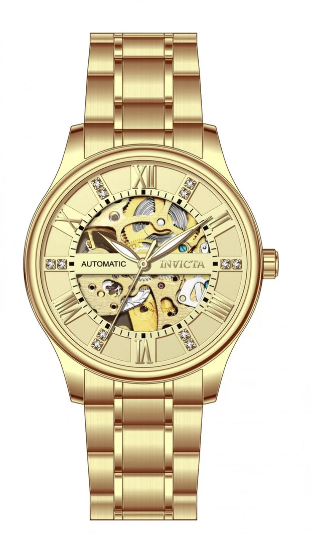 Invicta Men's 69115 Objet D Art Automatic LG0801B Gold Dial Watch