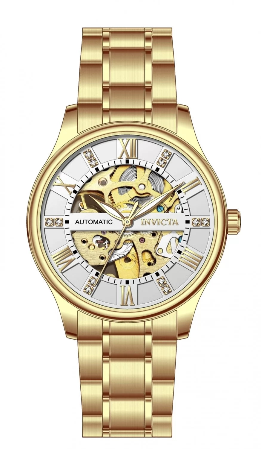 Invicta Men's 69116 Objet D Art Automatic LG0801B Silver Dial Watch
