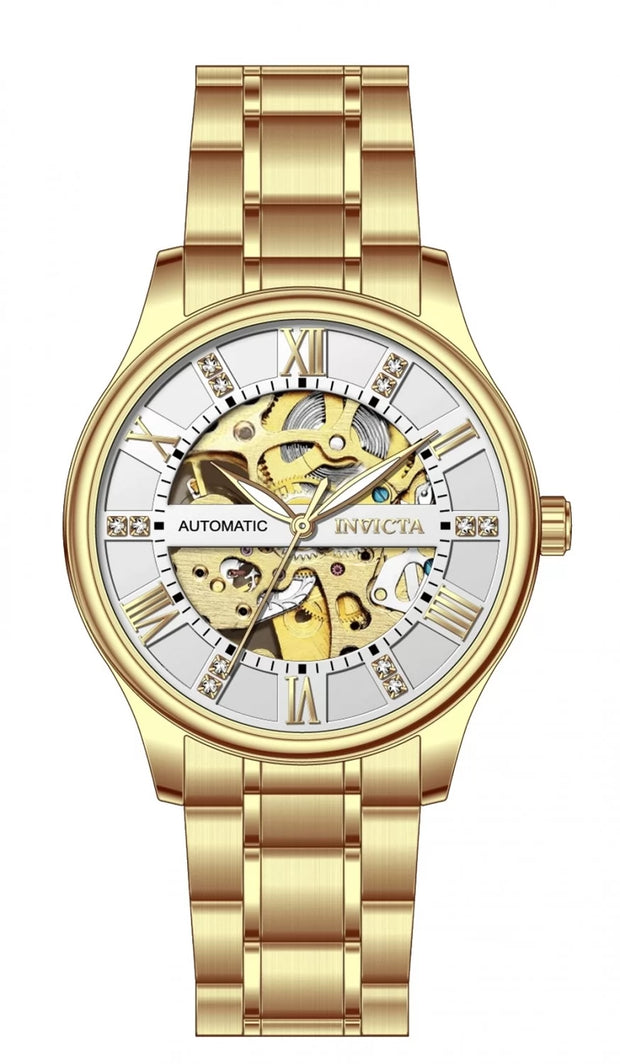 Invicta Men's 69116 Objet D Art Automatic LG0801B Silver Dial Watch