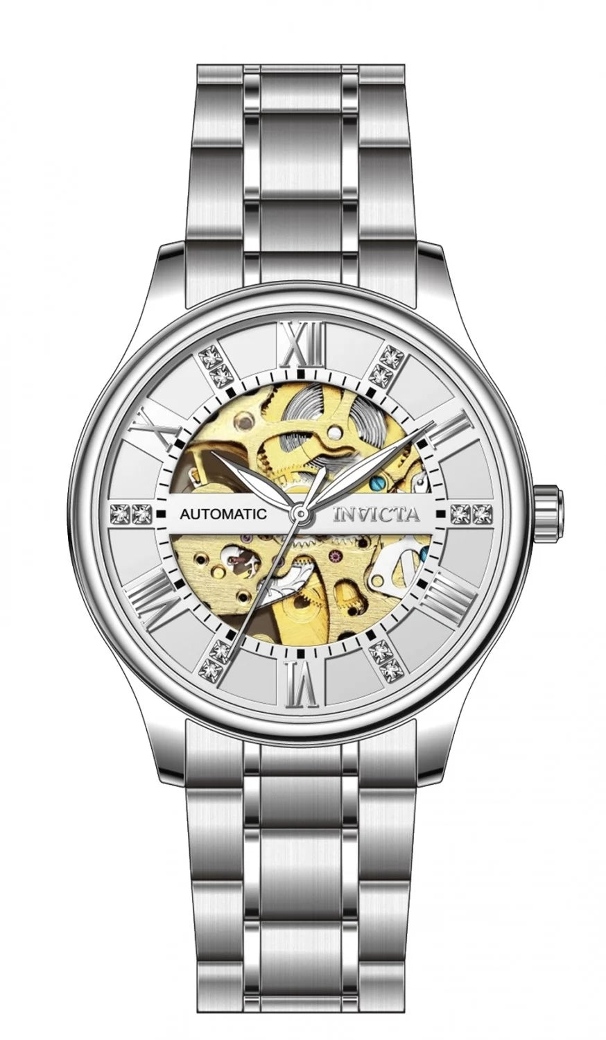 Invicta Men's 69117 Objet D Art Automatic LG0801B Silver Dial Watch