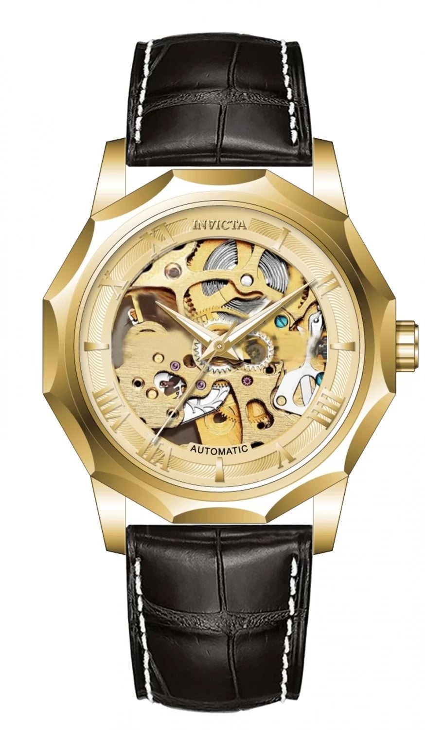 Invicta Men's 69123 Objet D Art Automatic LG0801B Gold Dial Watch