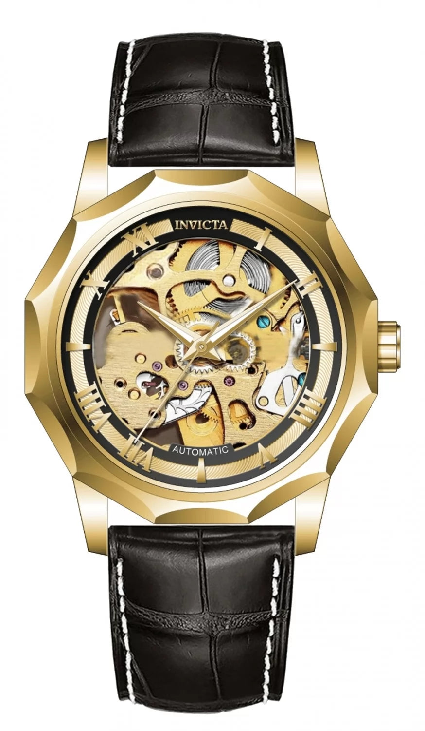 Invicta Men's 69125 Objet D Art Automatic LG0801B Gold Dial Watch