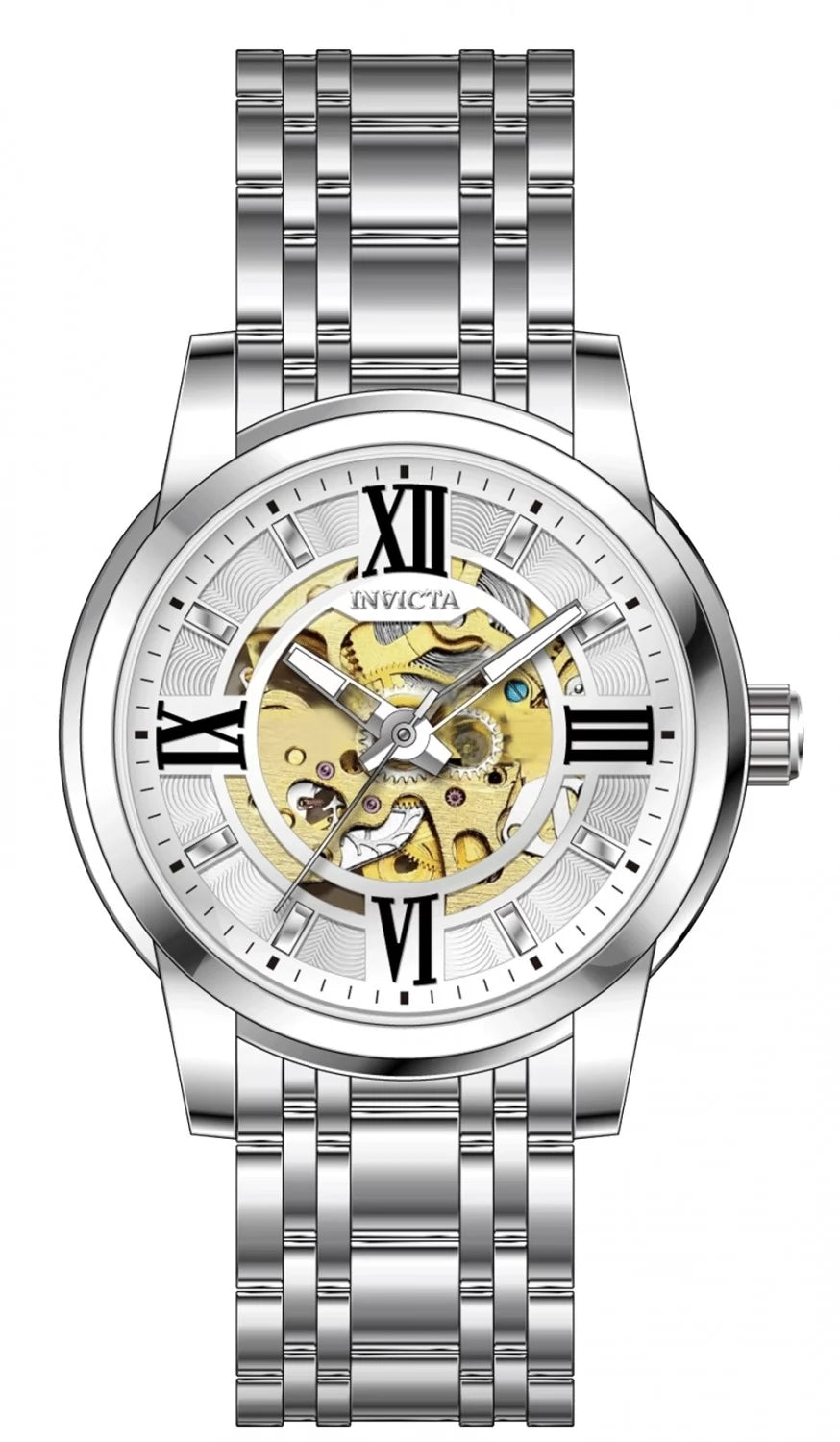 Invicta Men's 69133 Objet D Art Automatic LG0801B Silver Dial Watch