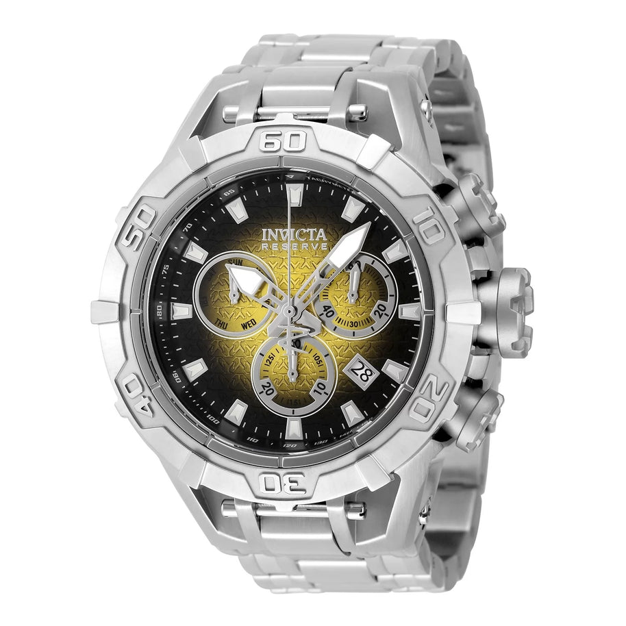 Invicta Men's 47848 Reserve Quartz Chronograph Black, Yellow Dial Watch