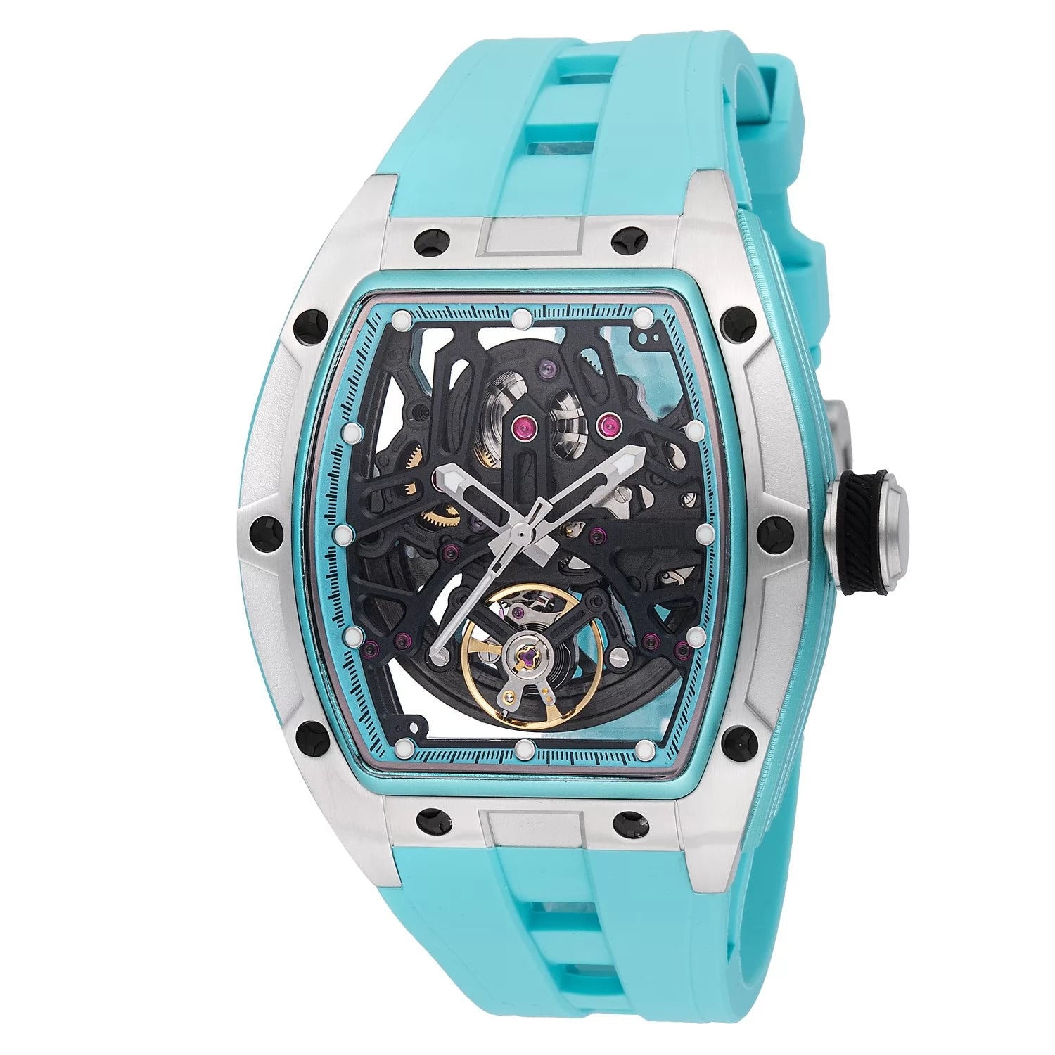 Invicta Men's 49031 S1 Rally Automatic 3 Hand Light Blue Dial Watch