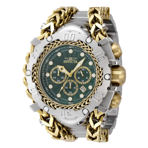 Invicta Men's Gladiator Quartz VD53 Green, Gold Dial Watch