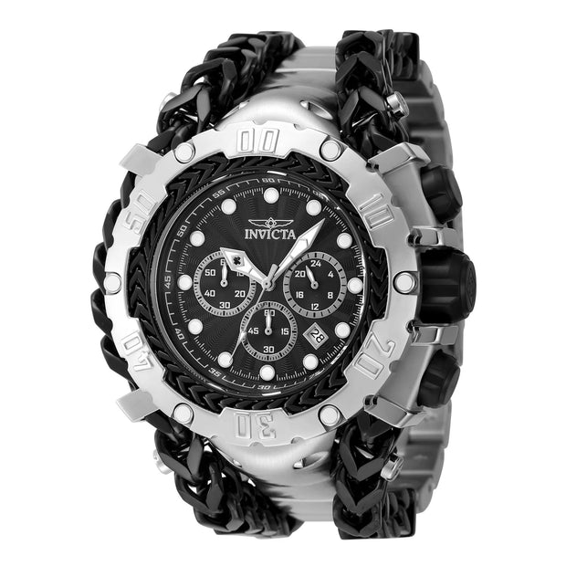 Invicta Men's 48185 Gladiator Quartz 3 Hand Black Dial Watch