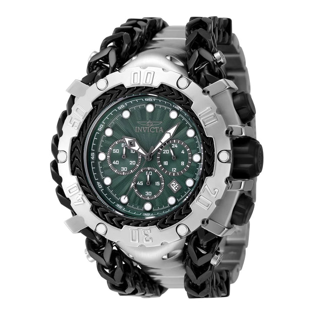Invicta Men's 48186 Gladiator Quartz 3 Hand Green, Gunmetal Dial Watch