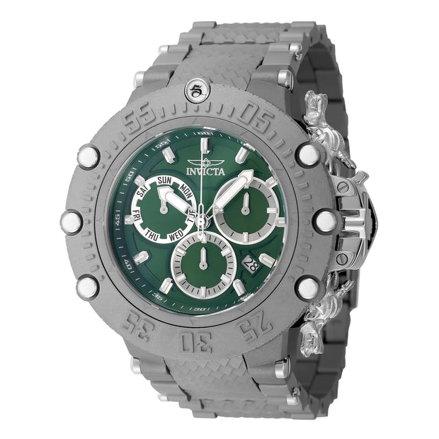 Invicta Men's 48192 Subaqua  Quartz Chronograph Titanium, Green Dial Watch