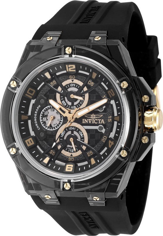 Invicta Men's 48807 Invicta Racing Quartz VH67 Black Dial Watch