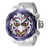 Invicta Men's 48168 Venom Quartz Multifunction Antique Silver, Purple, Green, Red Dial Watch