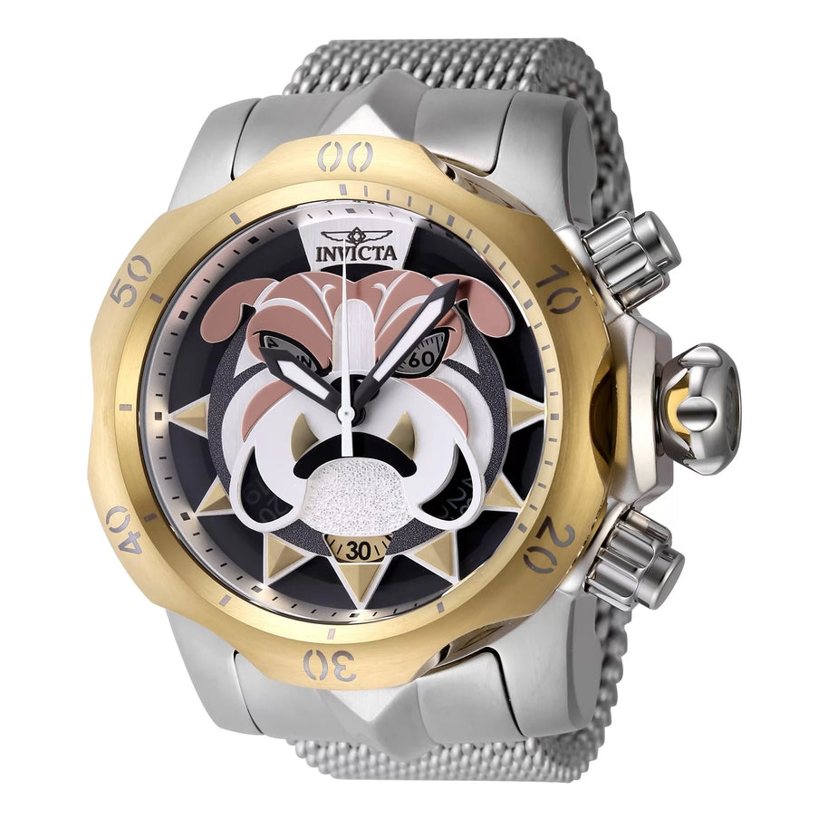 Invicta Men's 48170 Venom Quartz Multifunction Antique Silver, Gunmetal, Gold, Rose Gold, Grey Dial Watch