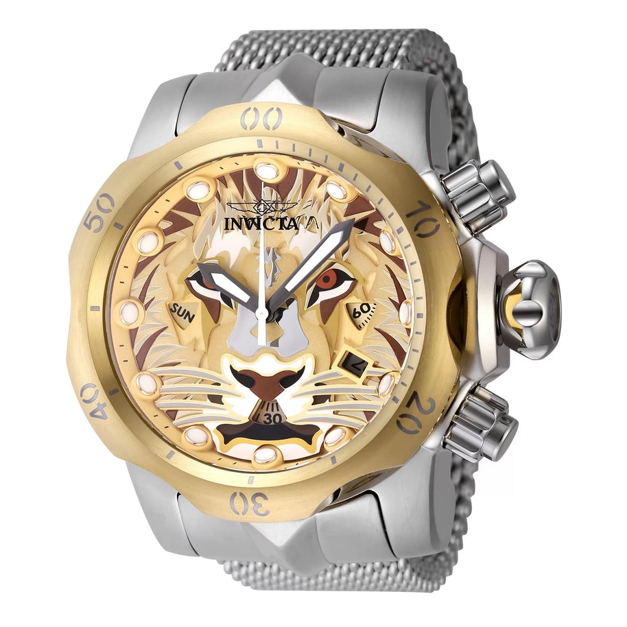 Invicta Men's 48171 Venom Quartz Multifunction Antique Silver, Gold, Brown, Copper Dial Watch