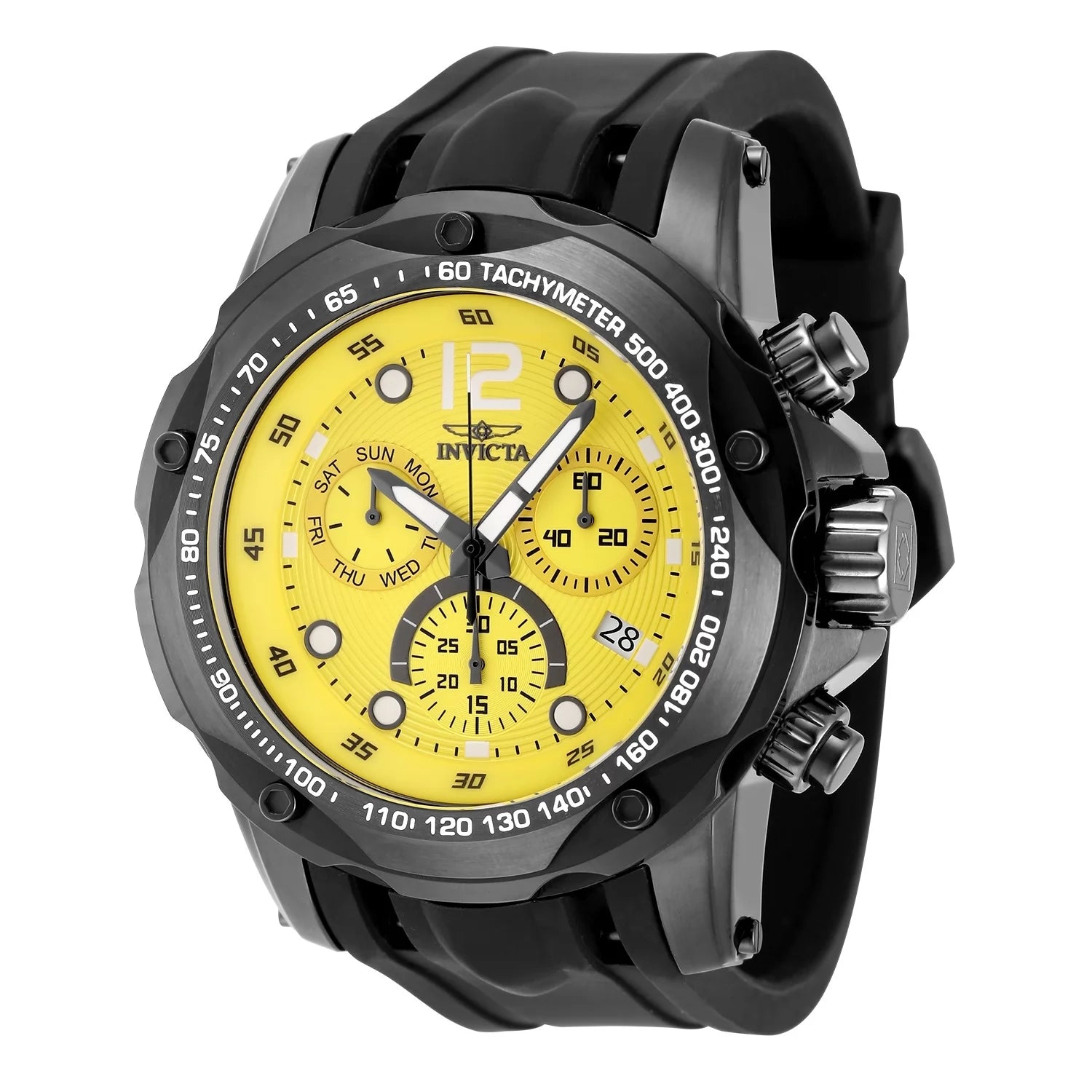 Invicta Men's 48908 Speedway Quartz Z60 FE Yellow Dial Watch