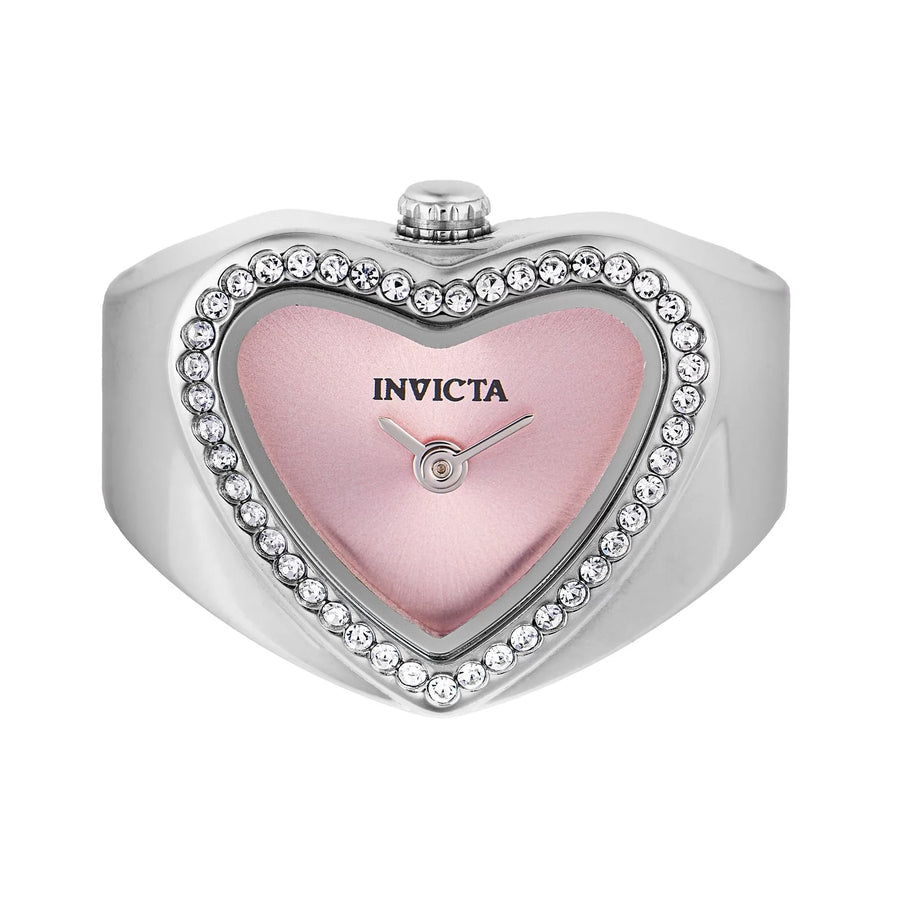Invicta Women's 49571 Mini Quartz Pink Dial Ring Watch